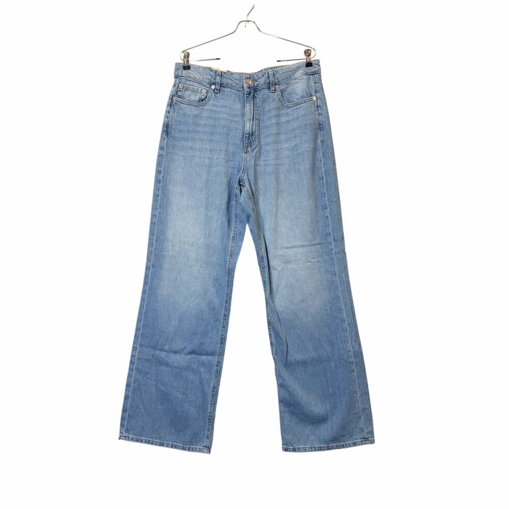 NWT Aeropostale High Rise Wide Leg Jeans Sz 12 Medium Wash Vintage Inspired Y2K